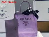 Prada Small Sequined Mesh Tote Bag in Lily 1BG417 Replica