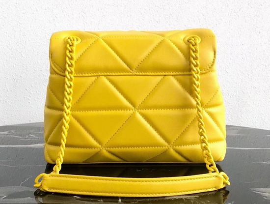 Prada Spectrum Nappa Leather Shoulder Bag in Yellow