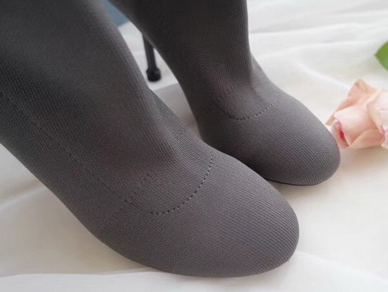 Prada Stretch Fabric Booties Grey