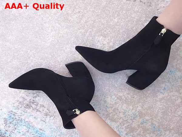 Prada Suede Ankle Boot in Black Suede Replica