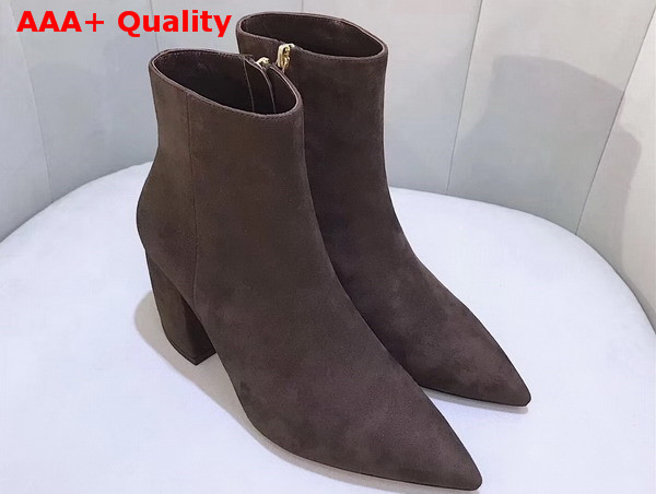 Prada Suede Ankle Boot in Brown Suede Replica