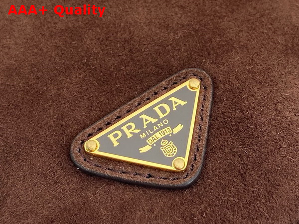 Prada Suede Mini Bag in Cocoa Brown 1BC227 Replica