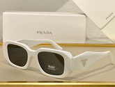 Prada Symbole Sunglasses Chalk White Acetate Frame Replica