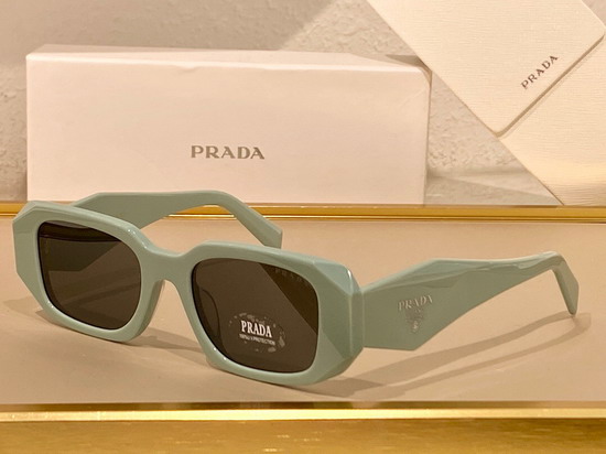 Prada Symbole Sunglasses Chalk White Acetate Frame Replica