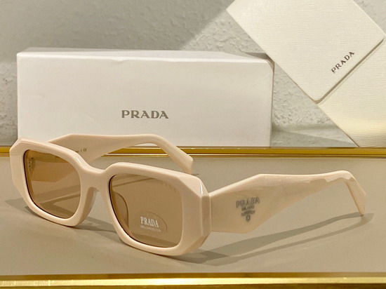 Prada Symbole Sunglasses Chalk White Acetate Frame Replica