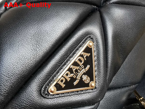 Prada System Nappa Leather Patchwork Bag Black 1BD292 Replica