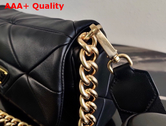 Prada System Nappa Leather Patchwork Bag in Black 1BD292 Replica