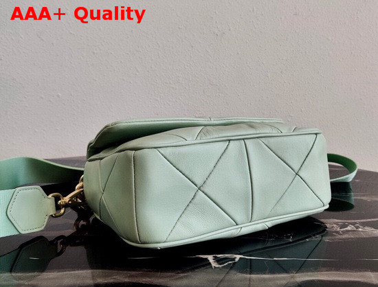 Prada System Nappa Leather Patchwork Bag in Light Green 1BD292 Replica