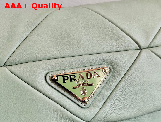 Prada System Nappa Leather Patchwork Bag in Light Green 1BD292 Replica