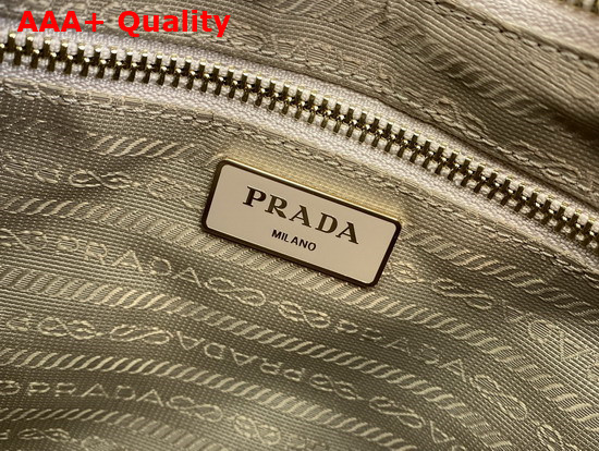 Prada System Nappa Leather Patchwork Shoulder Bag Water Lily 1BC157 Replica