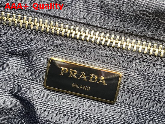 Prada System Nappa Leather Patchwork Shoulder Bag in Black 1BC157 Replica