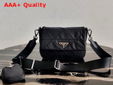 Prada System Nylon Patchwork Bag in Black 1BD292 Replica