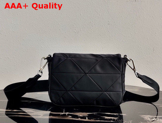 Prada System Nylon Patchwork Bag in Black 1BD292 Replica