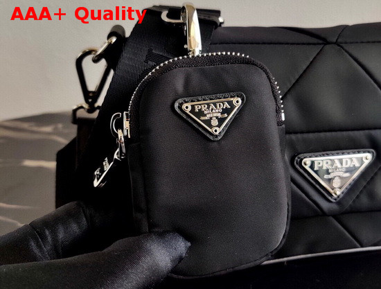 Prada System Nylon Patchwork Bag in Black 1BD292 Replica