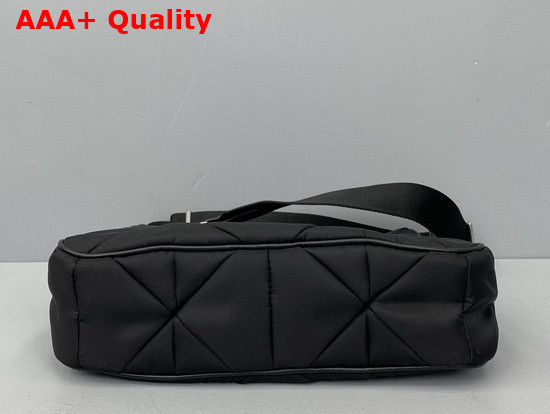 Prada System Nylon Patchwork Shoulder Bag in Black Replica