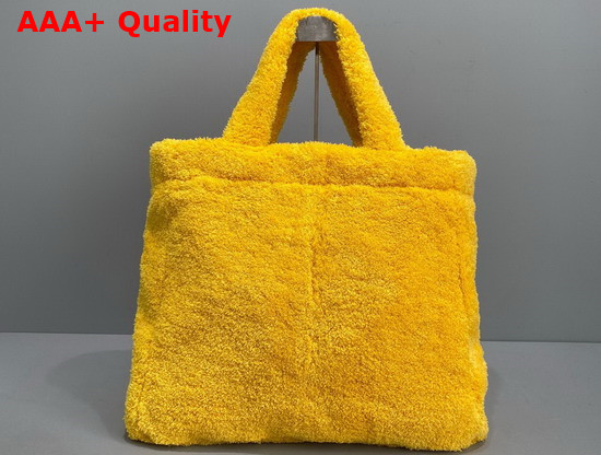 Prada Terry Tote Bag Yellow and Black 1BG130 Replica