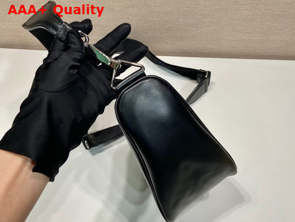 Prada Triangle Leather Bag in Black 2VH155 Replica