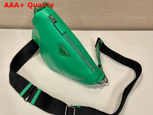 Prada Triangle Leather Bag in Mango 2VH155 Replica