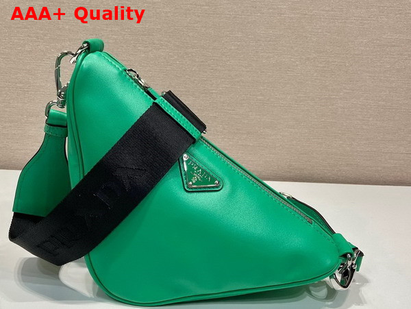 Prada Triangle Leather Bag in Mango 2VH155 Replica