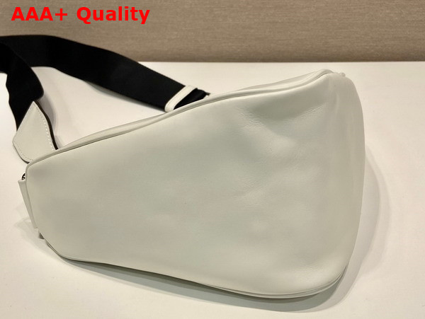 Prada Triangle Leather Bag in White 2VH155 Replica