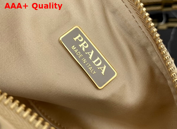 Prada Triangle Satin Mini Bag with Crystals Platinum 1BC190 Replica