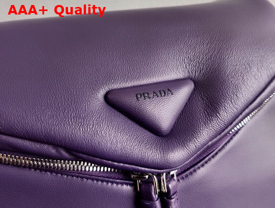 Prada Violet Padded Nappa Leather Prada Signaux Bag 1BC165 Replica