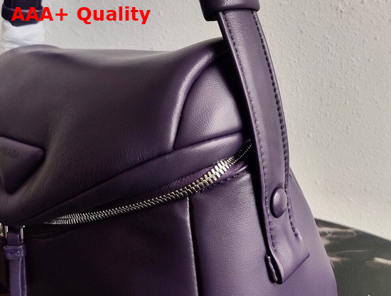 Prada Violet Padded Nappa Leather Prada Signaux Bag 1BC165 Replica