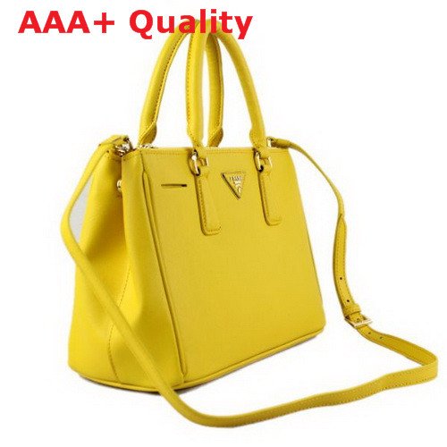 Prada Small killer bag saffiano leather yellow Replica