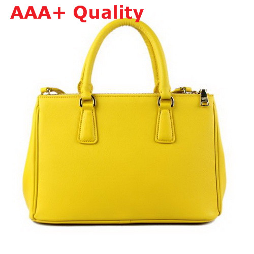 Prada Small killer bag saffiano leather yellow Replica