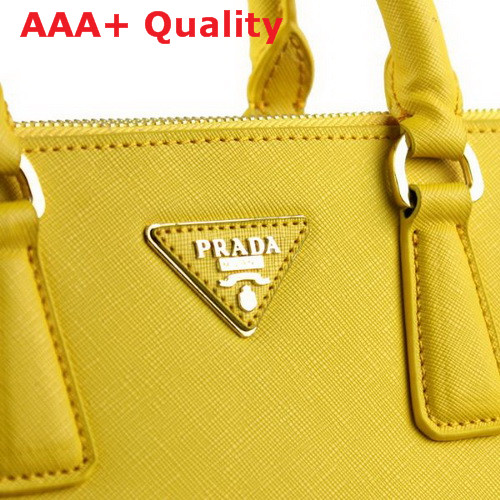 Prada Small killer bag saffiano leather yellow Replica