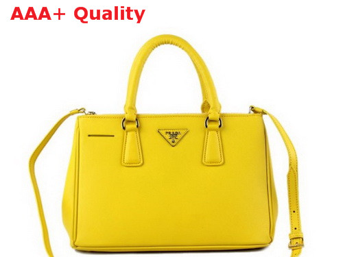 Prada Small killer bag saffiano leather yellow Replica