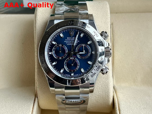 Rolex Cosmograph Daytona Oyster 40mm Oystersteel Blue Dial Replica