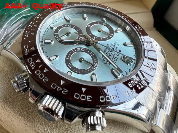 Rolex Cosmograph Daytona Oyster 40mm Platinum Light Blue Replica