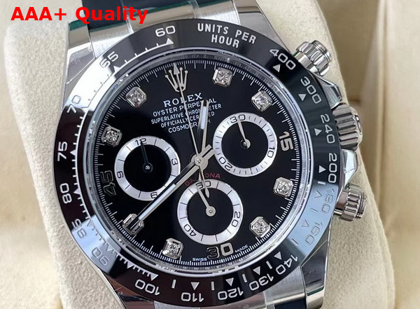 Rolex Cosmograph Daytona Oyster 40mm White Gold Black Rubber Watchband Reference 126519 Replica