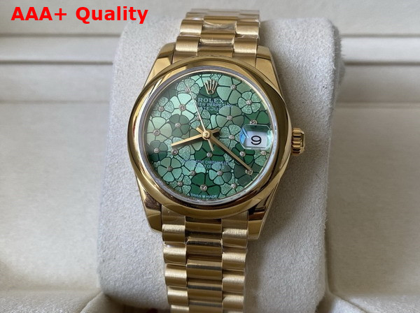 Rolex Datejust 31 Oyster 31mm Yellow Gold Replica