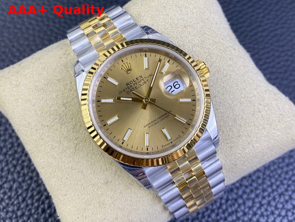 Rolex Datejust 36 Oyster 36mm Oystersteel and Yellow Gold Replica