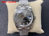 Rolex Datejust 41 Oyster 41mm Oystersteel and White Gold and Grey Reference 126334 Replica