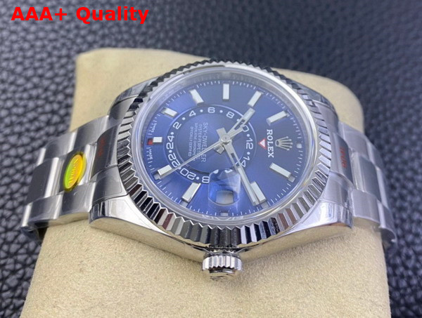 Rolex Sky Dweller Oyster 42mm Oystersteel and White Gold and Blue Replica