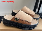 UGG All Gender Venture Daze Slide Sand Black Replica