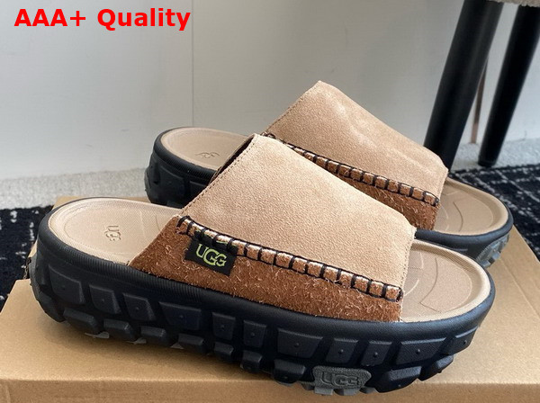 UGG All Gender Venture Daze Slide Sand Black Replica