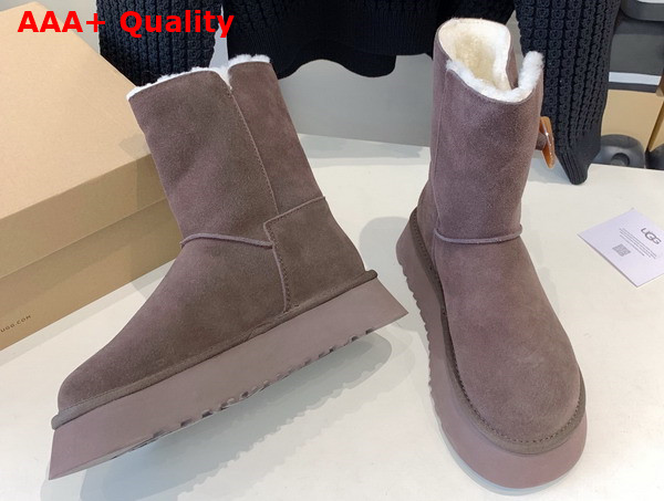 UGG Bailey Horn Buckle Snow Boot in Chocolate Sheepskin Replica