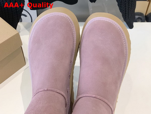 UGG Bailey Horn Buckle Snow Boot in Pink Sheepskin Replica