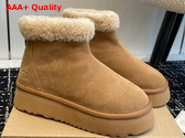 UGG Classic Mini Zipper Boot in Chestnut Sheepskin Replica