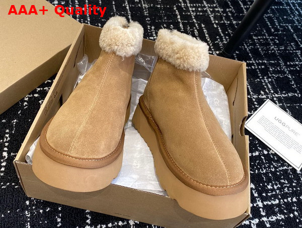 UGG Classic Mini Zipper Boot in Chestnut Sheepskin Replica