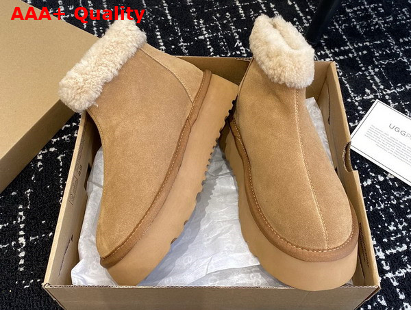 UGG Classic Mini Zipper Boot in Chestnut Sheepskin Replica