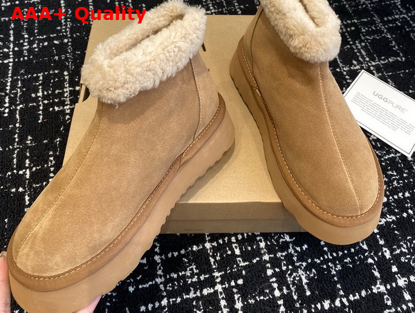 UGG Classic Mini Zipper Boot in Chestnut Sheepskin Replica