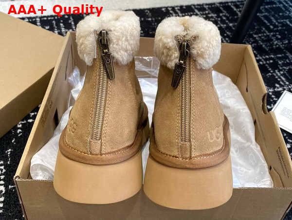 UGG Classic Mini Zipper Boot in Chestnut Sheepskin Replica