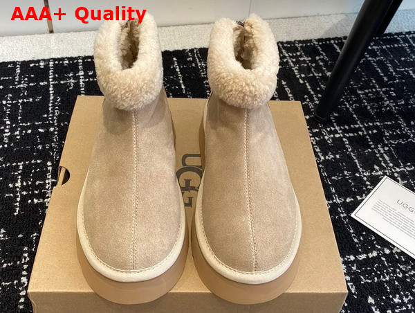 UGG Classic Mini Zipper Boot in Sand Sheepskin Replica