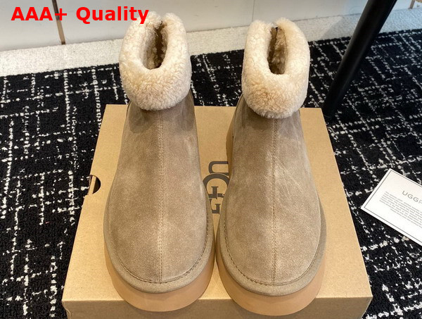 UGG Classic Mini Zipper Boot in Tomatillo Sheepskin Replica