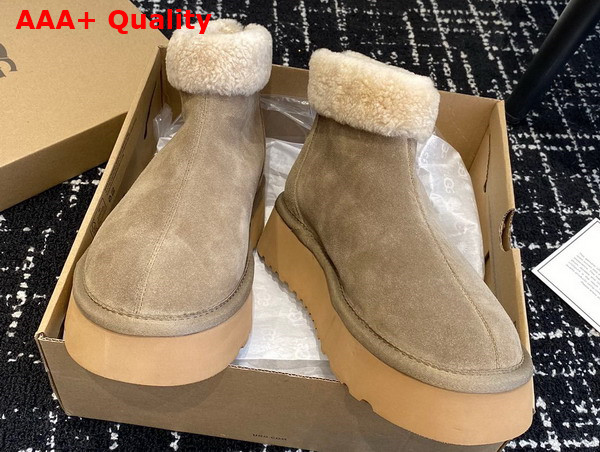 UGG Classic Mini Zipper Boot in Tomatillo Sheepskin Replica